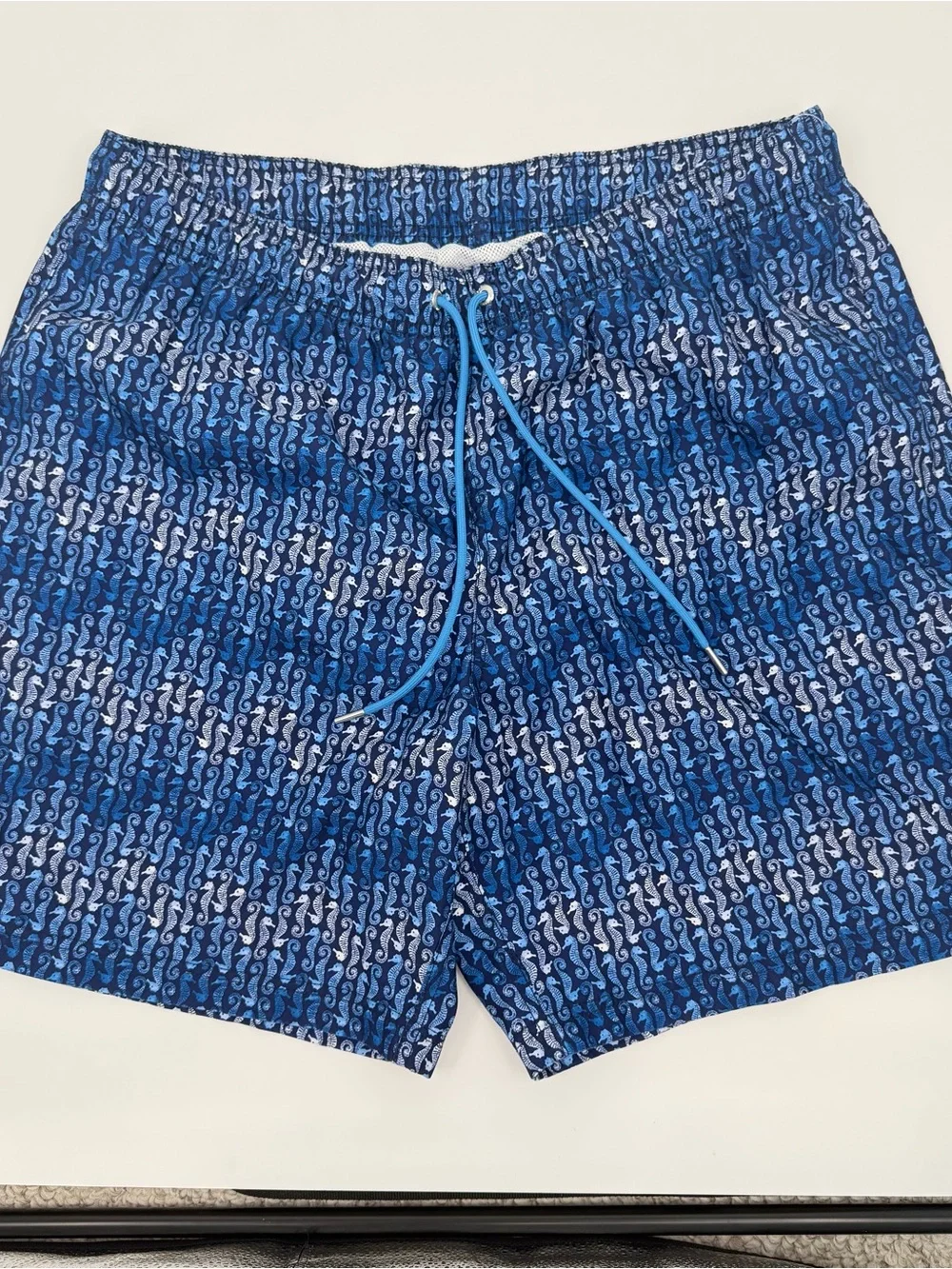 Lands' End Seahorse Men's Size XL 40-42 Swim Trunks lined NWOT
